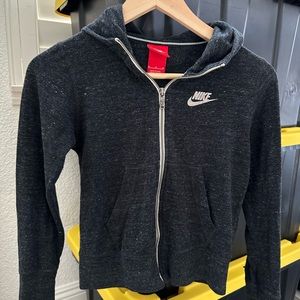 Youth Grey Nike Zip up Sweater
